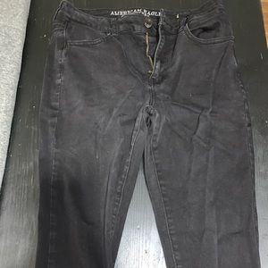Size 8 super stretch hi-rise black jegging